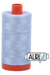 Aurifil Mako 50wt Cotton 1300 m 1422 yd. spool - 2710 Light Robins Egg